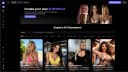 Fanfinity AI character catalogue and custom companion creation interface