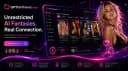 Gráfico promocional de GirlfriendGPT con la marca GPTGirlfriend.online, una interfaz para descubrir compañeras, personajes personalizables, generación de imágenes, chat de voz y roleplay privado