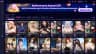 JuicyChat AI character browser with the NSFW filter on, anime and scenario tag rows, and creator view counts