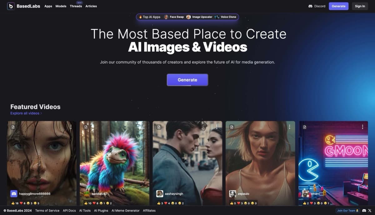 Captura de pantalla de BasedLabs
