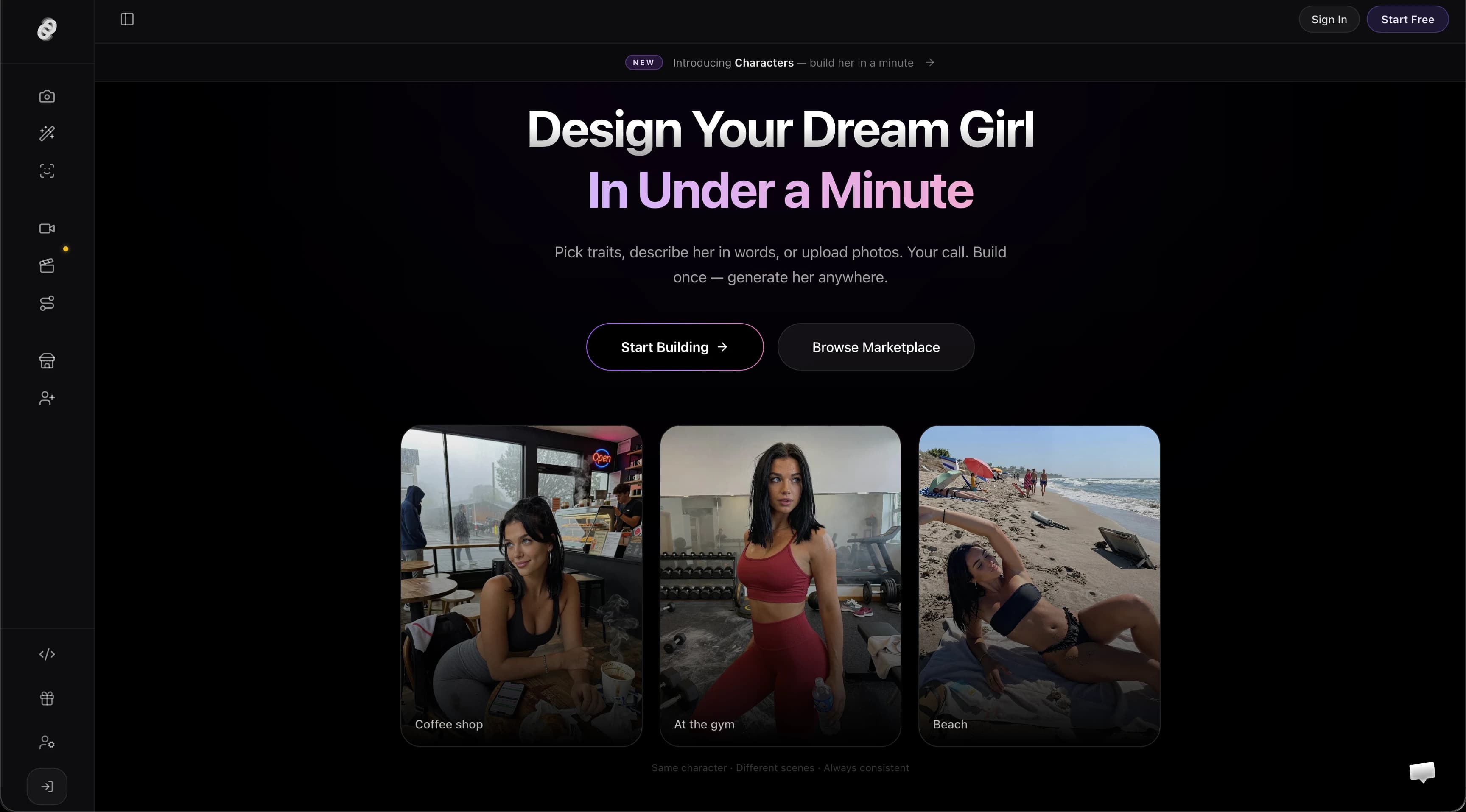 Captura de pantalla de CelebMaker AI