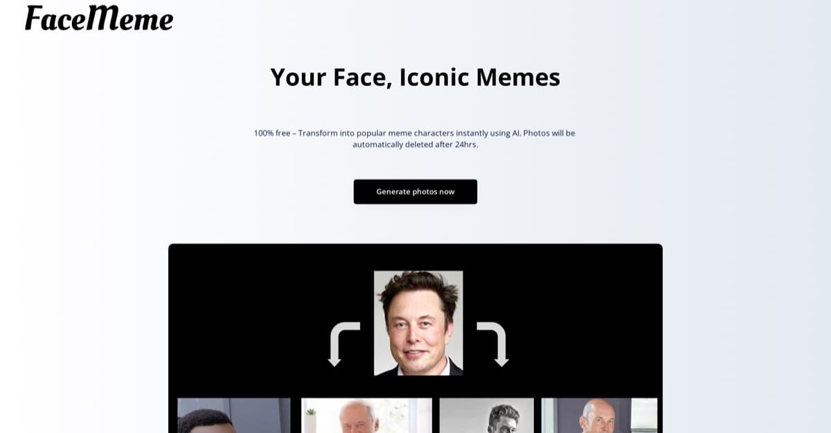 Captura de pantalla de FaceMeme
