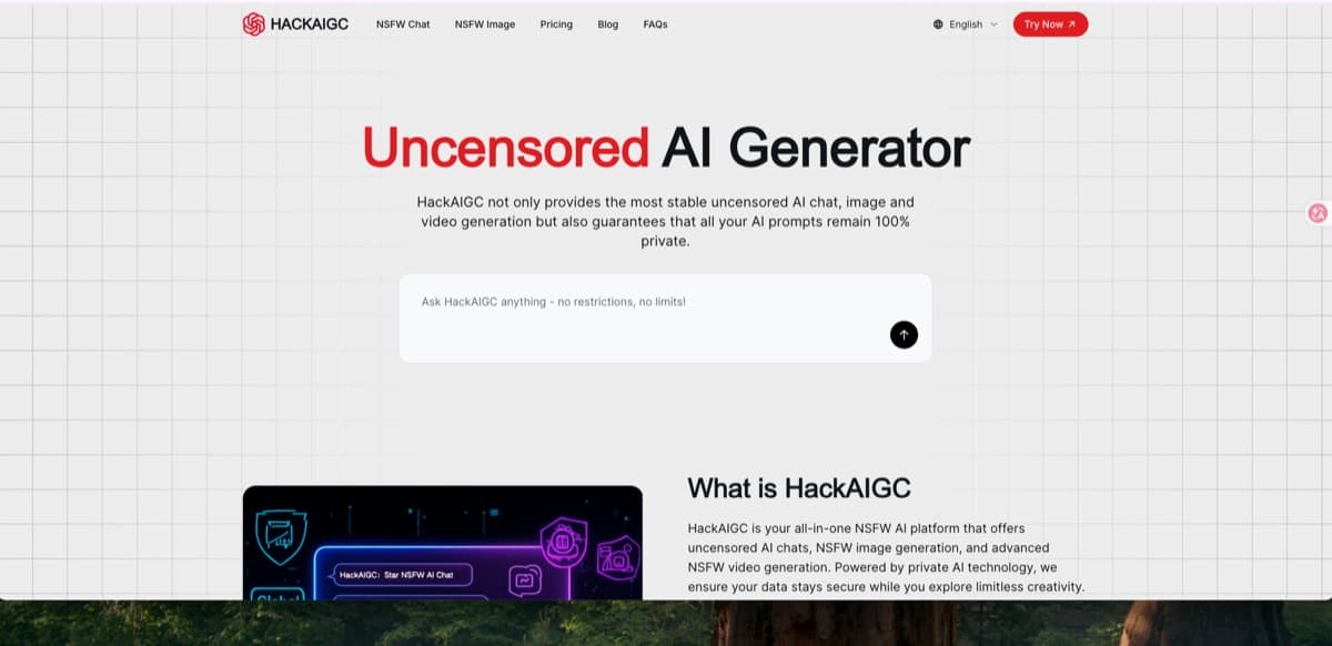 Captura de tela do HackAIGC