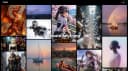 Mage home screen showing the Create Anything gallery of anime, photoreal and fantasy generations behind the enter mage button
