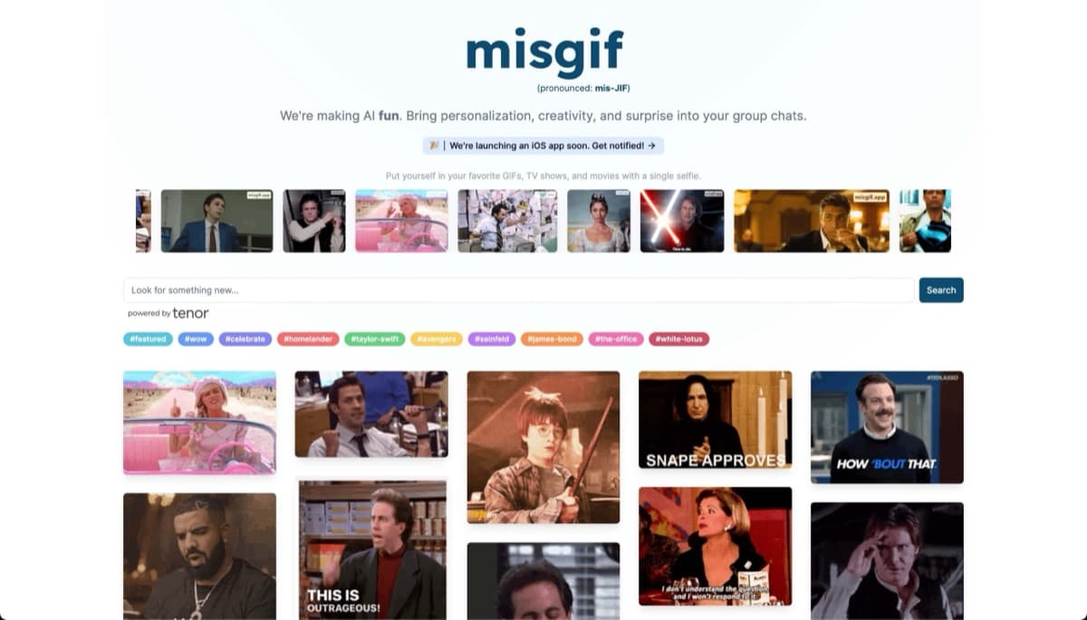 Captura de pantalla de Misgif