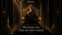 Mistrix.ai artwork of a dark-haired Domina seated on an ornate throne beneath the Mistrix name