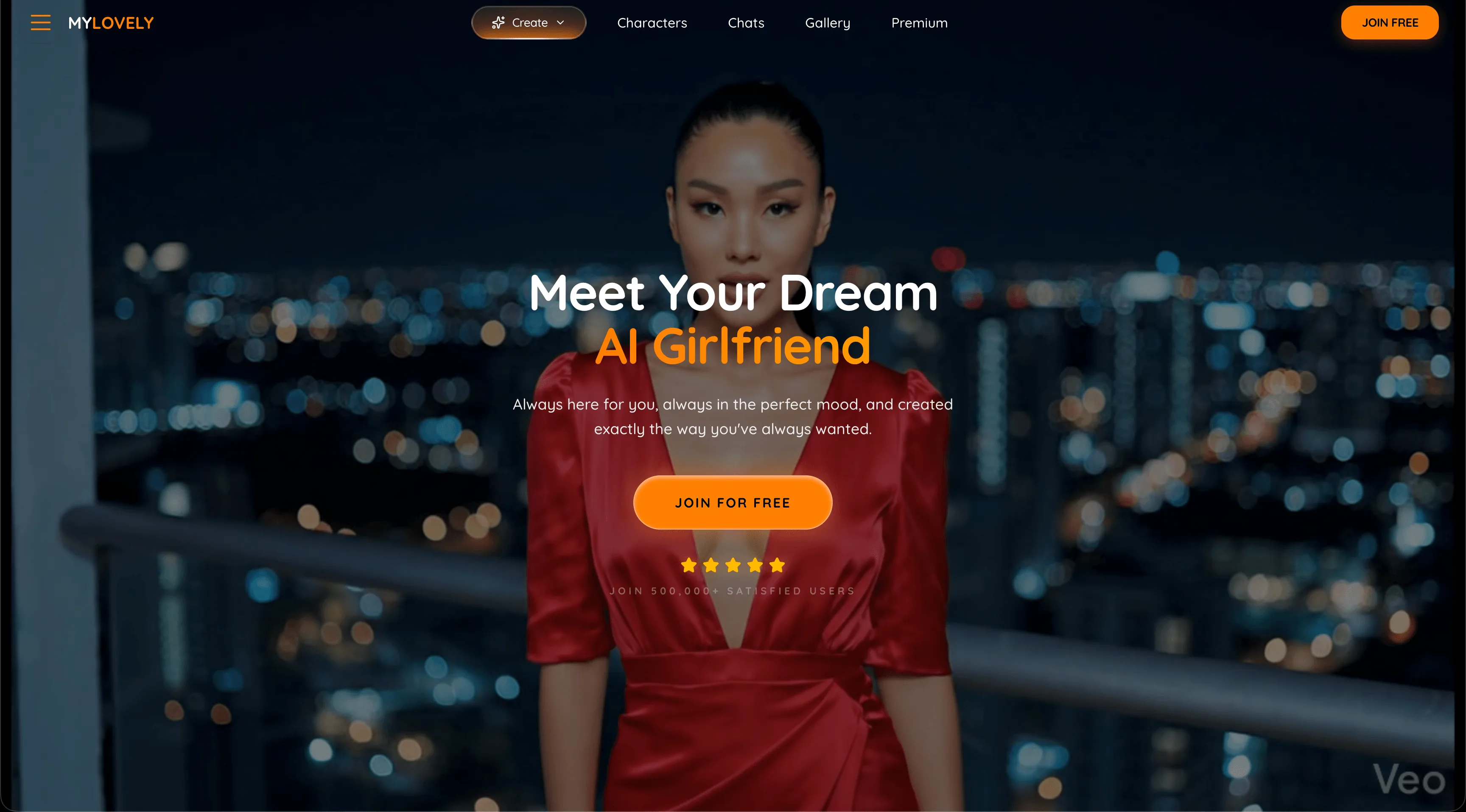 MyLovely AI companion creator with realistic and anime character options