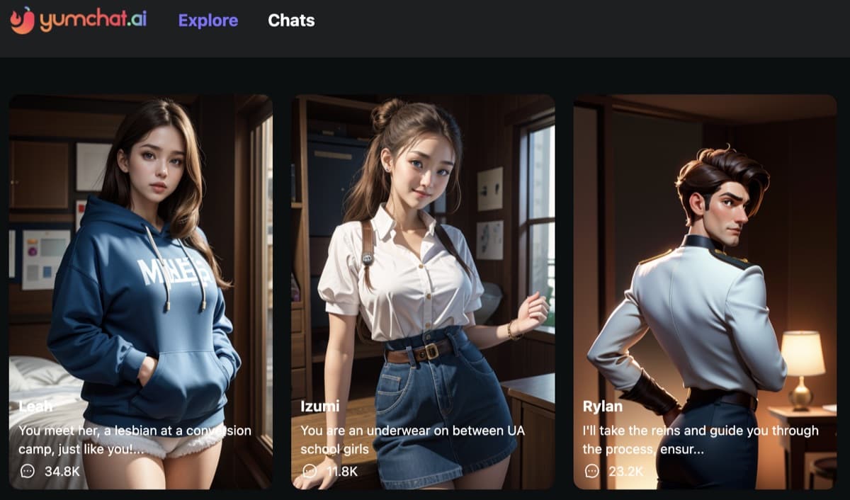 Yumchat screenshot