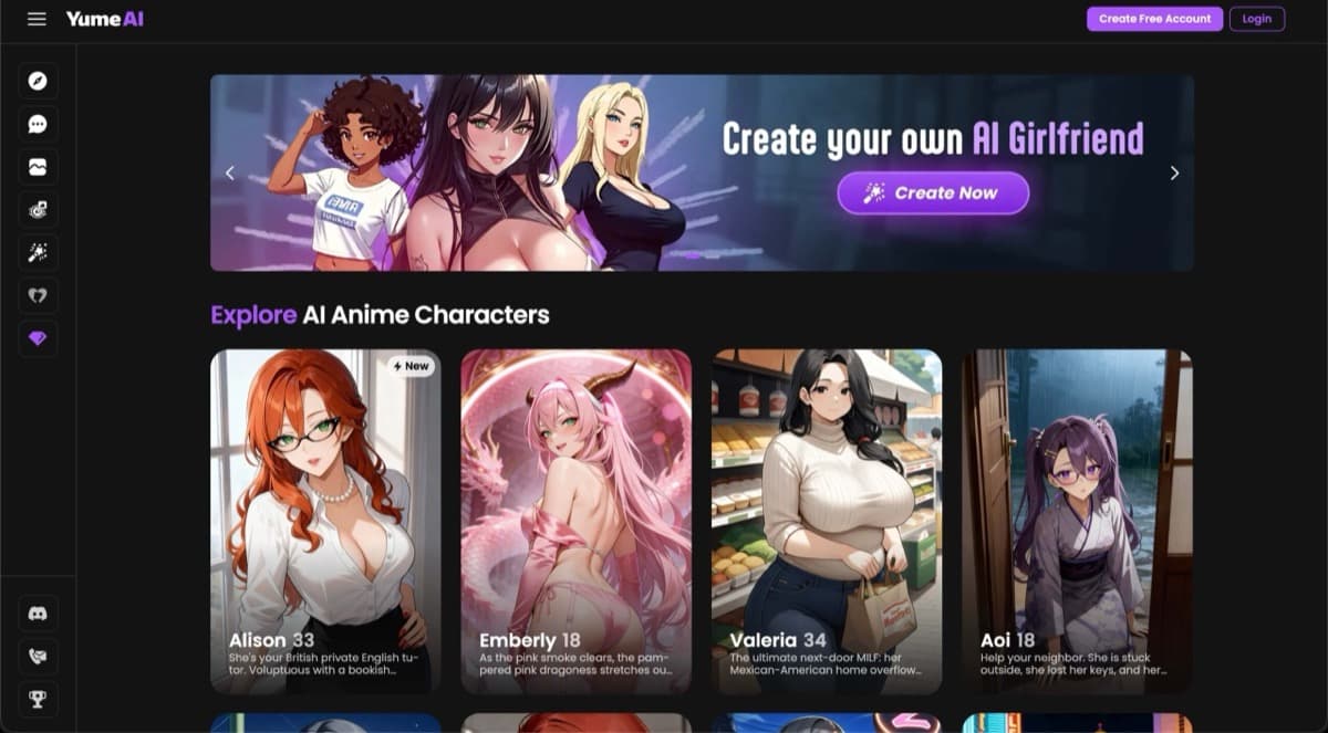 Yume AI screenshot
