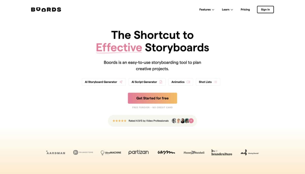 AI Storyboard Generator screenshot