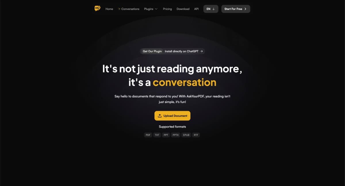 AskYourPDF screenshot