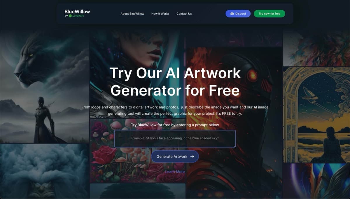 BlueWillow screenshot