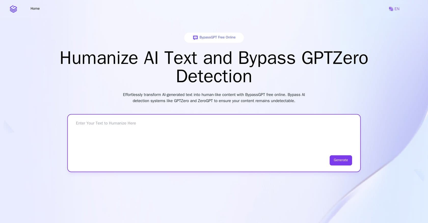 BypassGPT screenshot