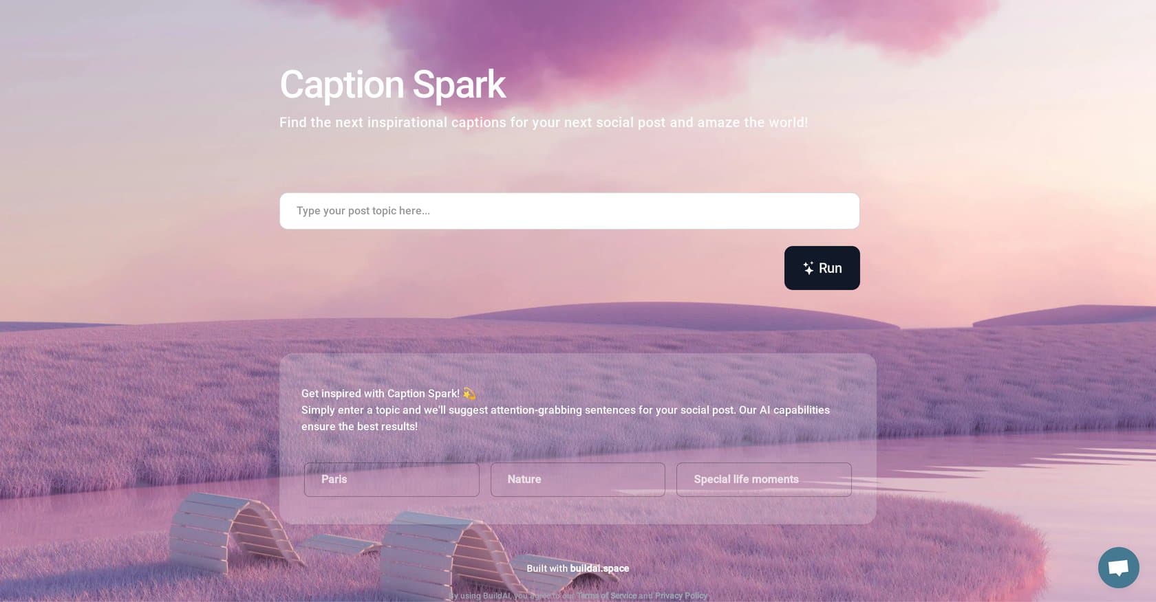 Caption Spark screenshot