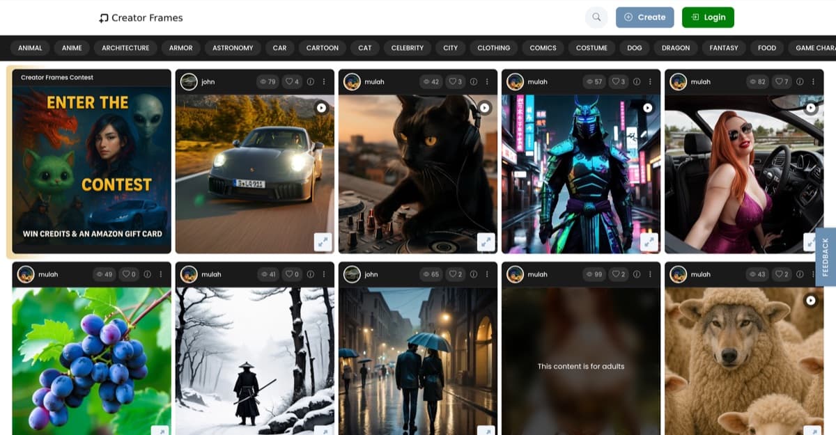 CreatorFrames screenshot