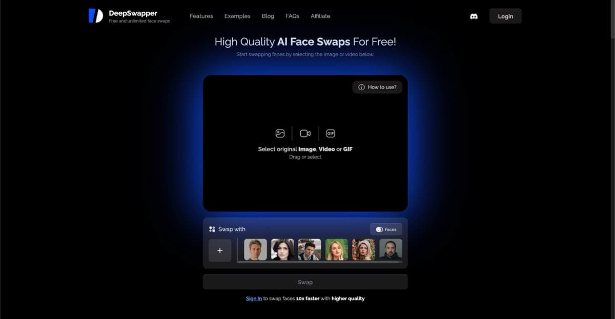 DeepSwapper screenshot