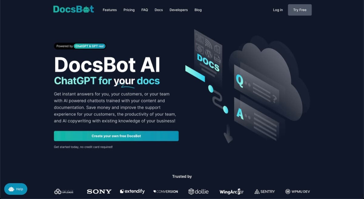 DocsBot AI screenshot