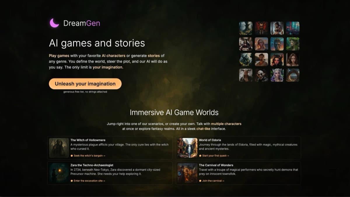 DreamGen Role Play screenshot