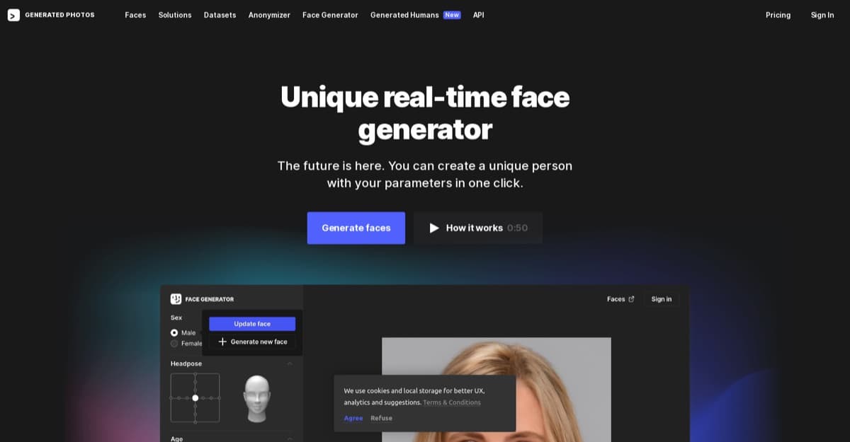 Face-generator screenshot