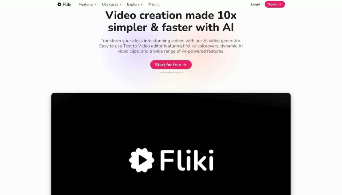 Fliki screenshot