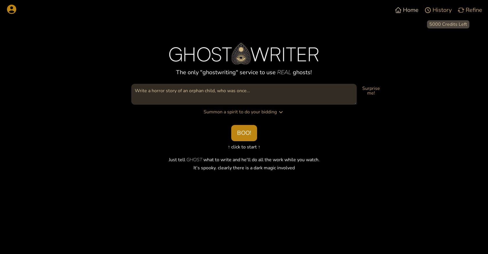 GhostTheWriter screenshot