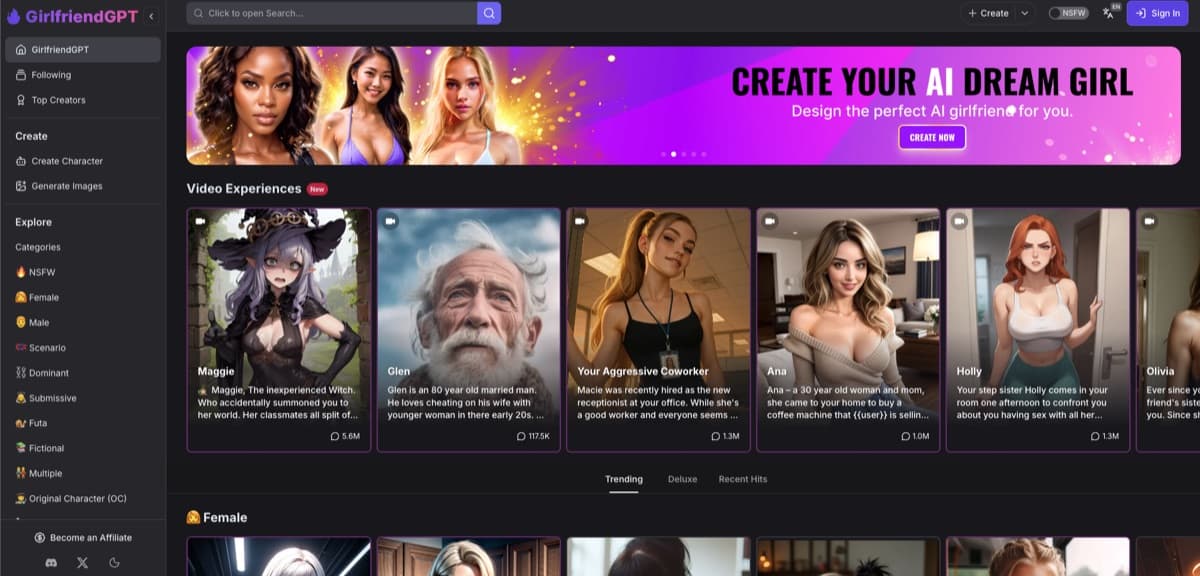 GirlfriendGPT screenshot