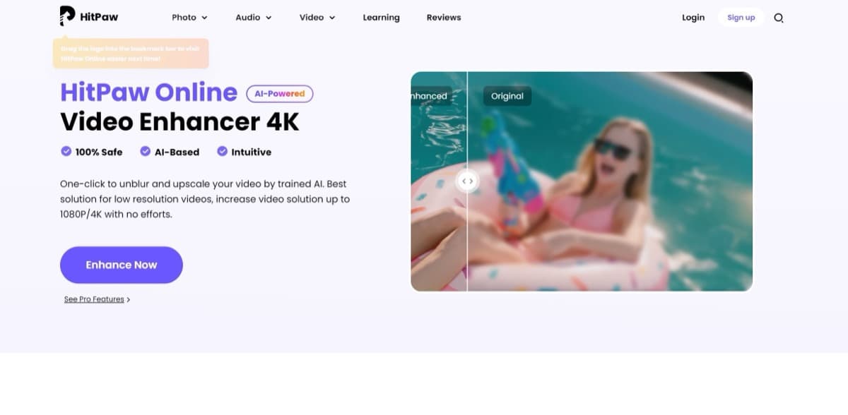 HitPaw Video Enhancer screenshot