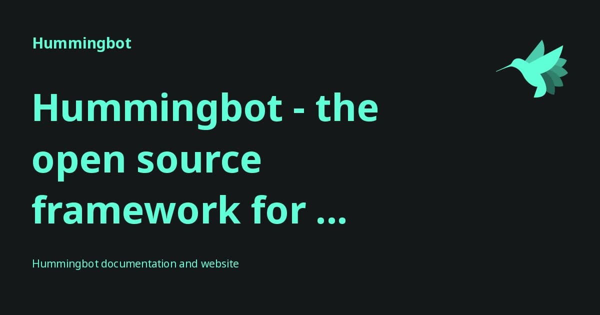 Hummingbot screenshot