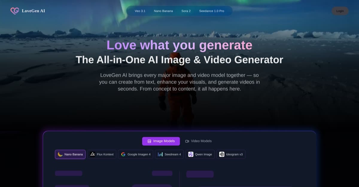 LoveGen AI screenshot