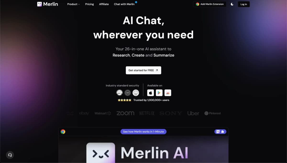 Merlin screenshot