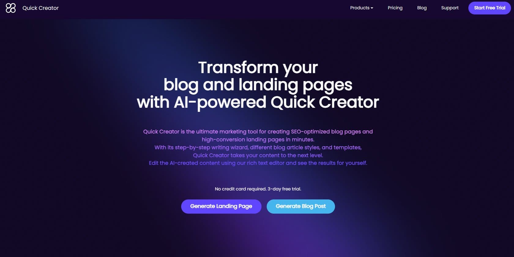 Quick Creator screenshot