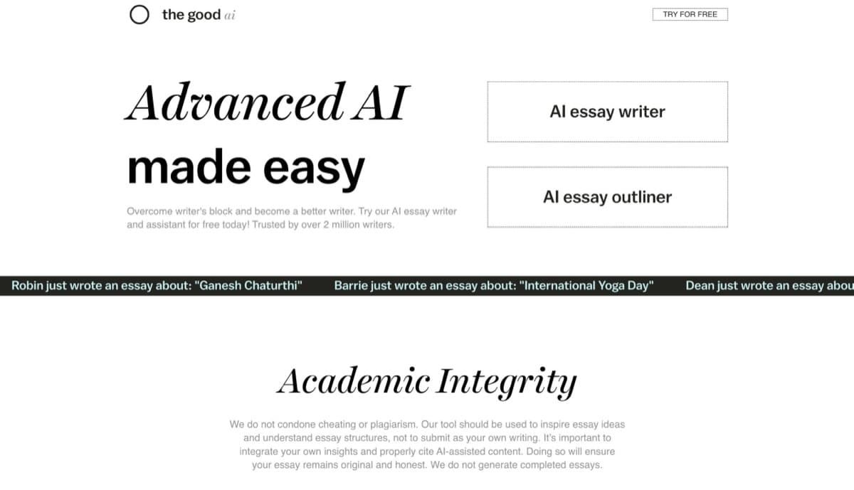 The Good AI screenshot