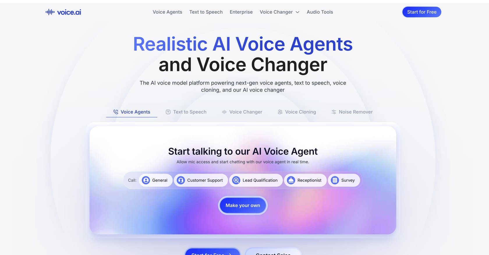 Voice AI screenshot
