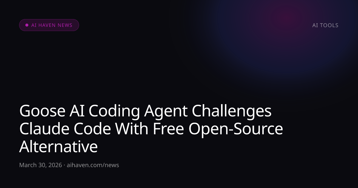 Goose AI Coding Agent Challenges Claude Code With Free | AI Haven