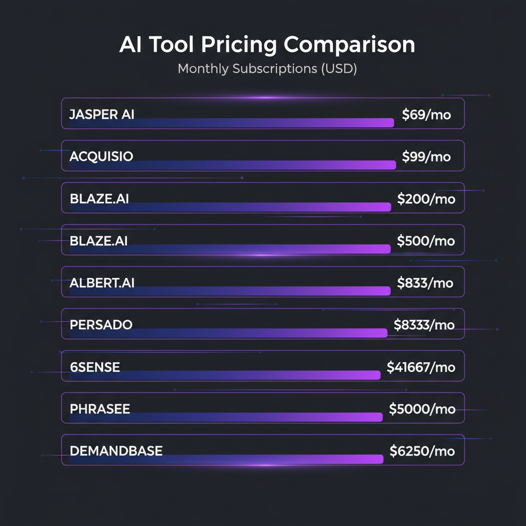 Pricing comparison infographic for Best AI Tools for Paid Ads 2026: Complete Guide & Pricing
