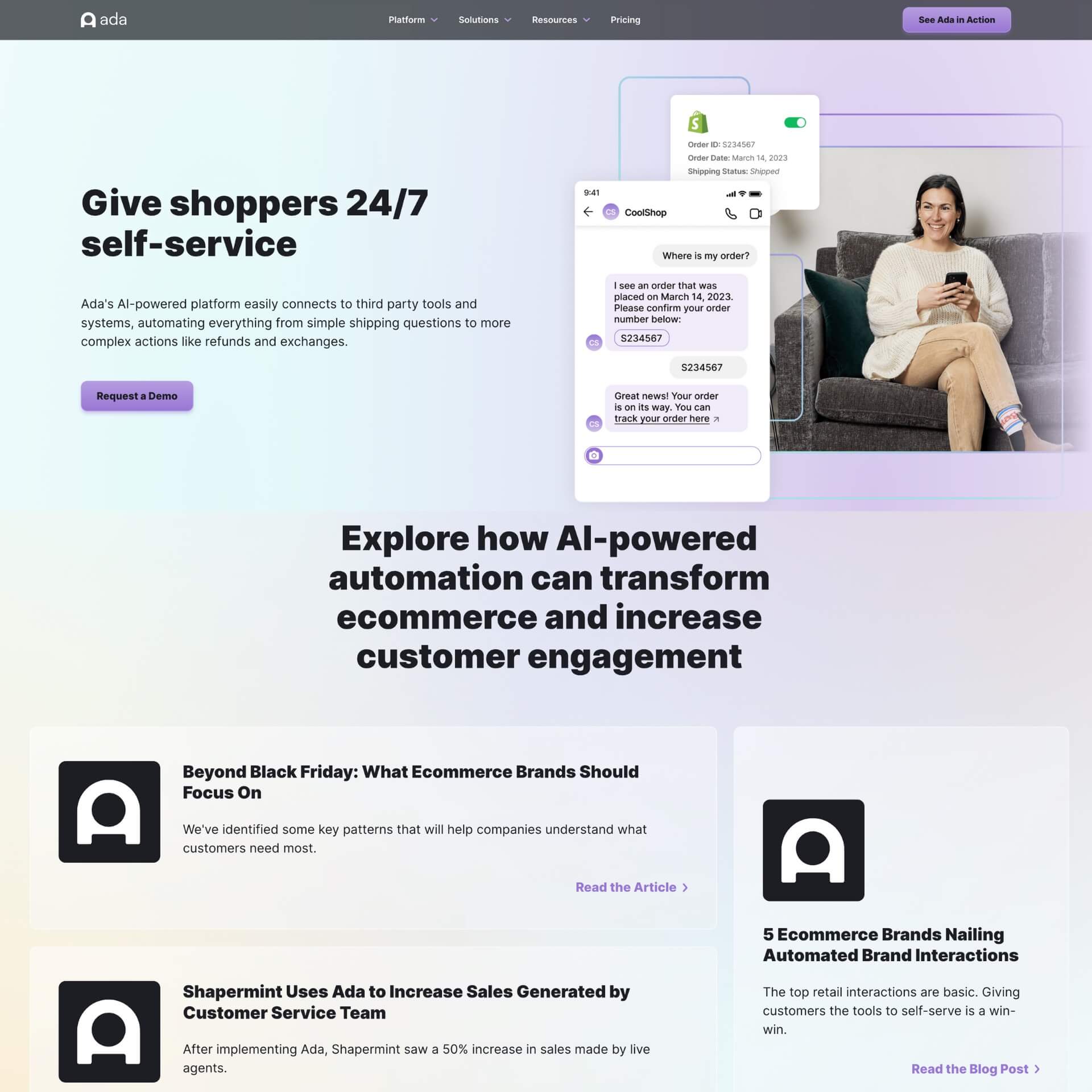 Ada - AI-Powered Customer Service