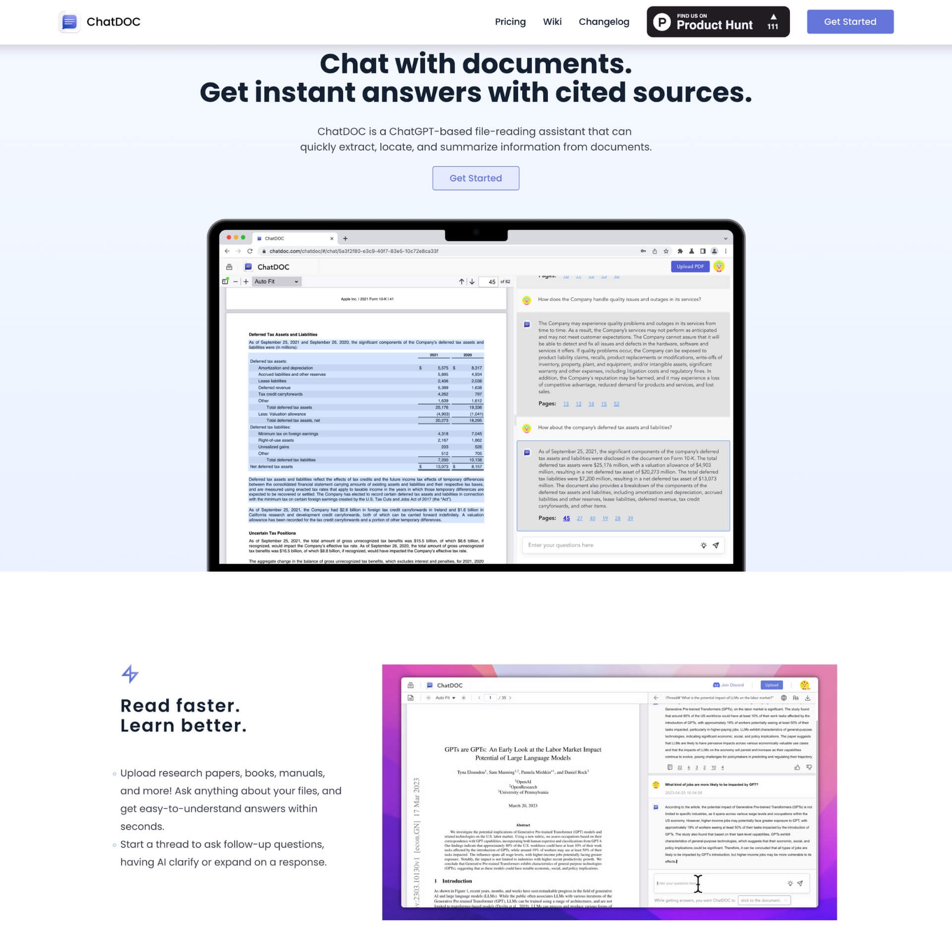 ChatDoc - AI Reading Assistant