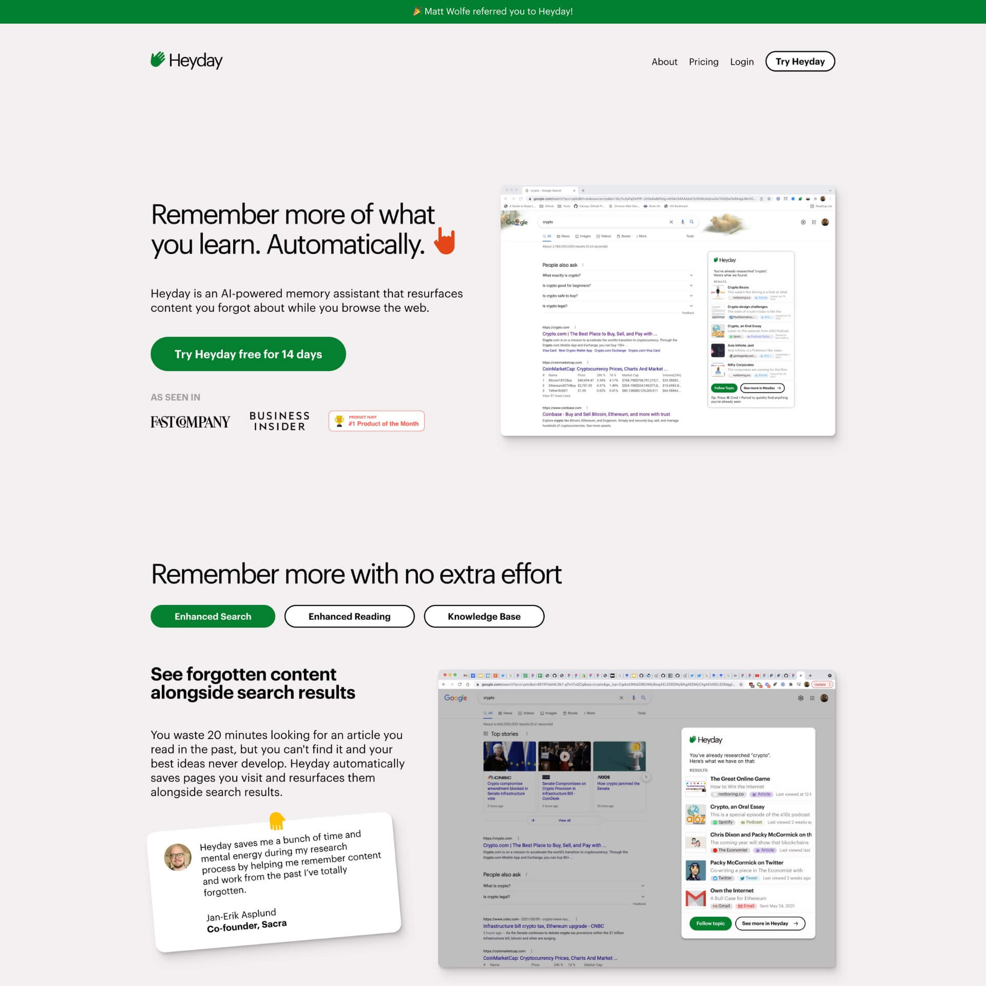 Heyday - AI Memory Assistant