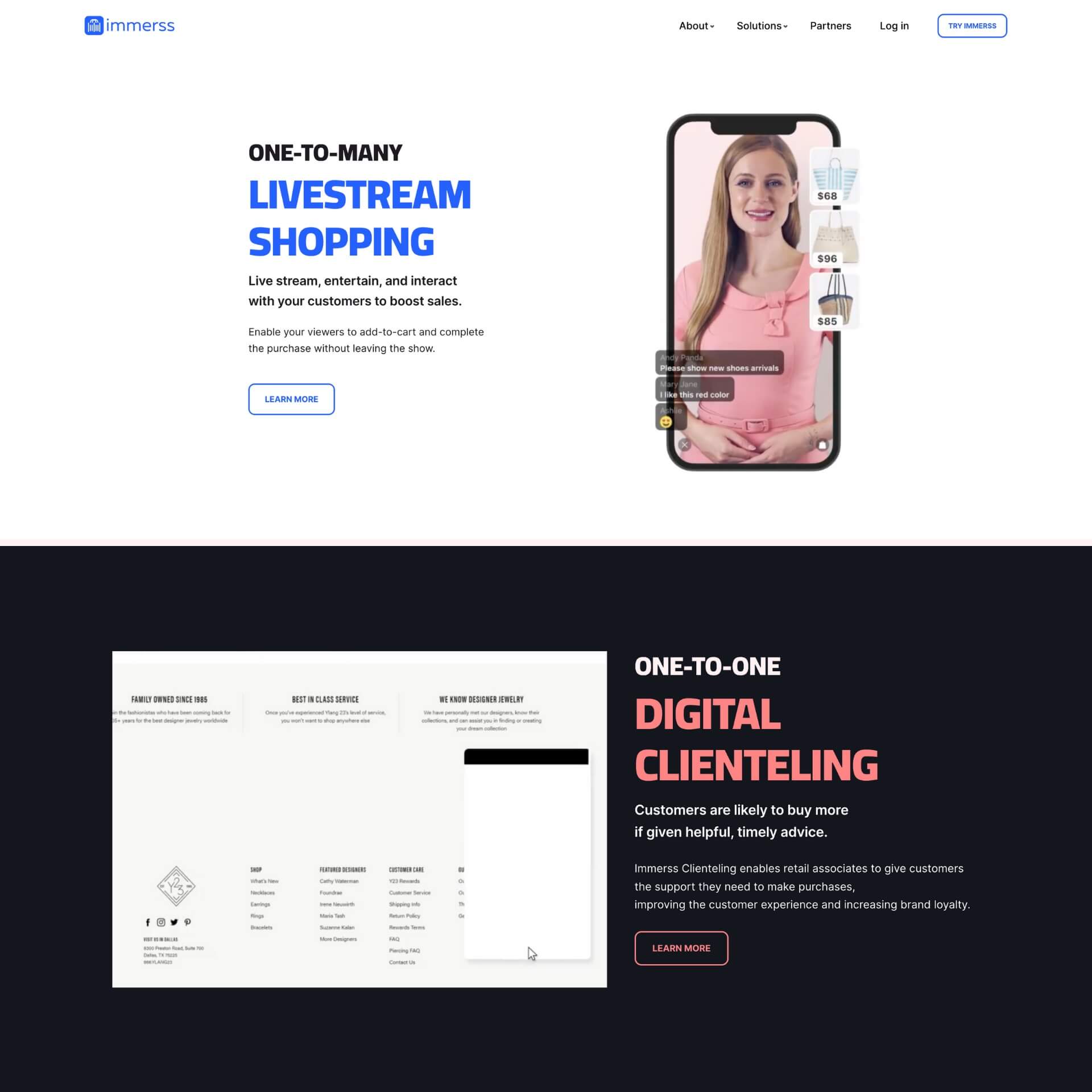 Immerss - AI Live Shopping