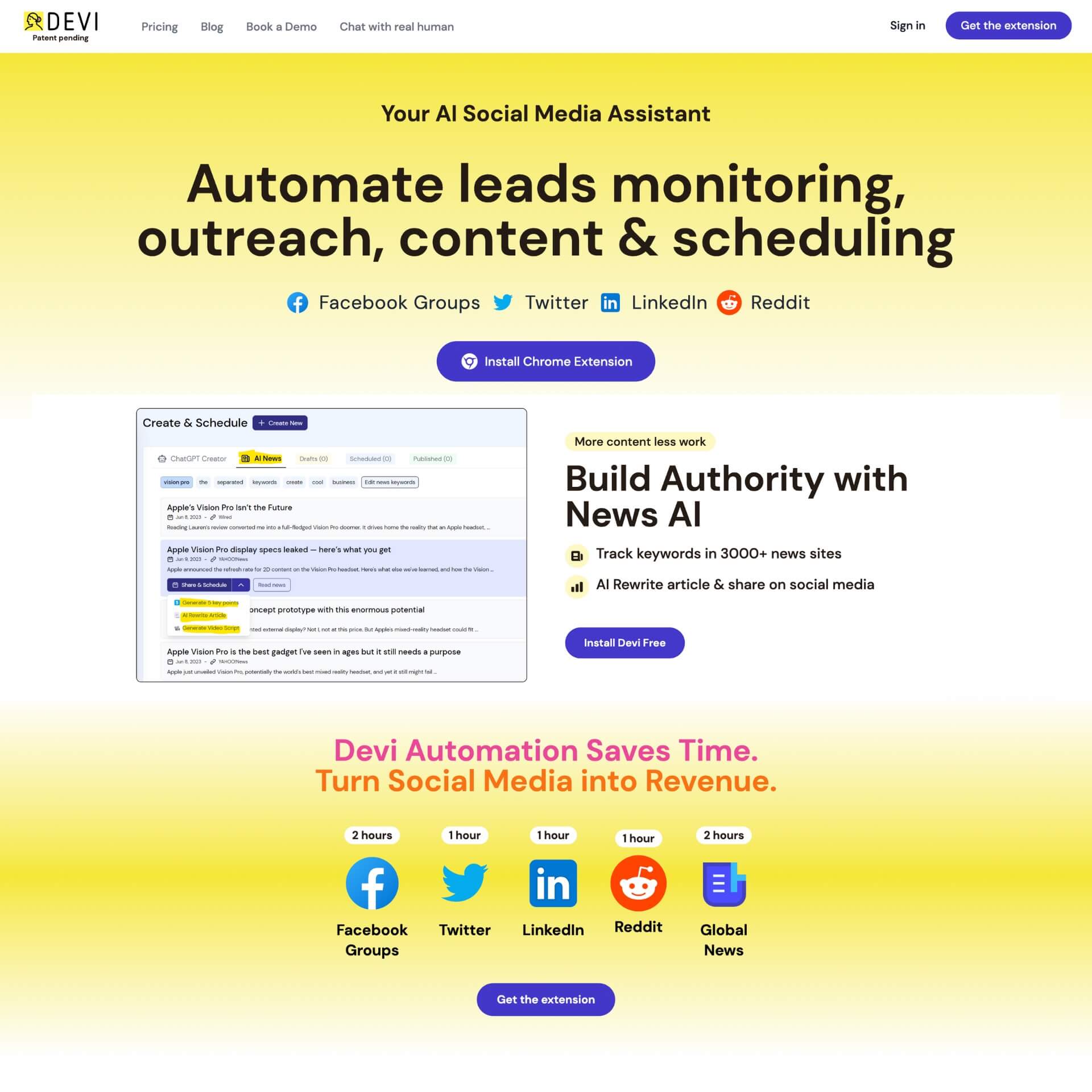 Devi - AI Social Lead Generation